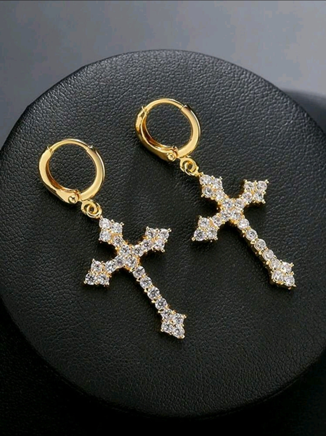 Small Cross Earrings